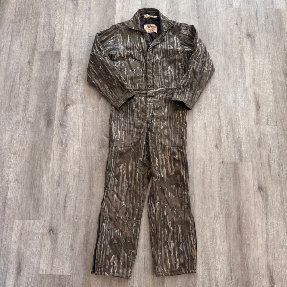 Vintage Walls Blizzard-Pruf Kids Camo Coveralls Realtree Insulated Size 16 Reg